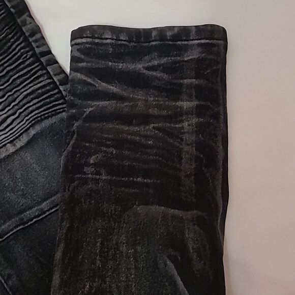Reason supply co Ribbed Distressed Mulberry Moto Jeans Slim Fit Size 28 x 30 - Picture 5 of 12